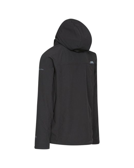 Trespass Black Accelerator Ii Waterproof Softshell Jacket for men