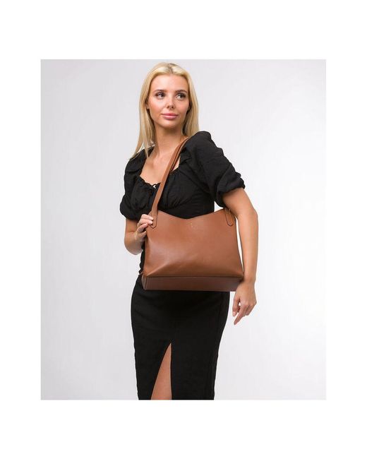 Cultured London Brown 'Arabella' Leather Handbag