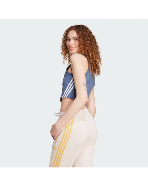 Adidas Blue Future Icons 3-Stripes Tank Top