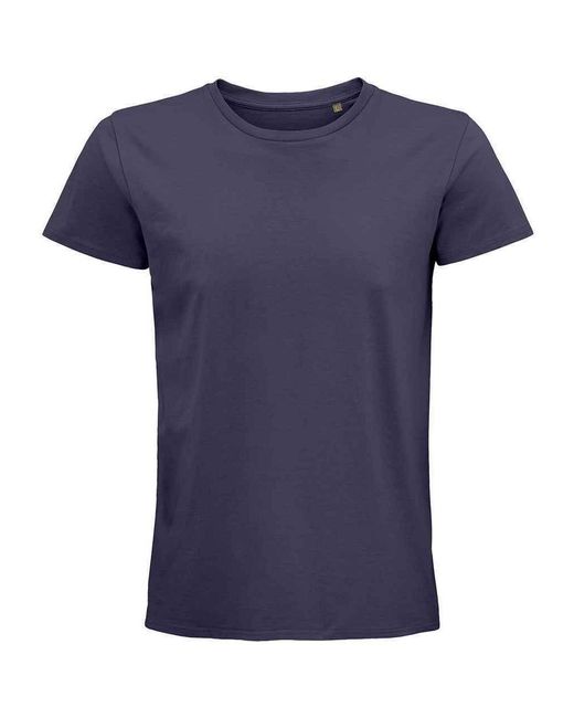 Sol's Blue Adult Pioneer Organic T-Shirt Mouse)