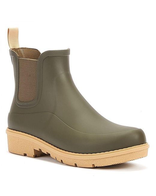Fitflop Green Wonderwelly Chelsea Mossy Mix Wellies