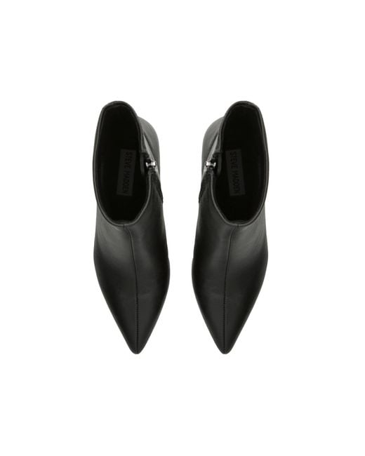 Steve Madden Black Leather Lulah 017 Boots
