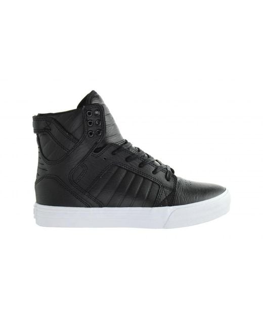 Supra Black Skytop/ Trainers Leather for men