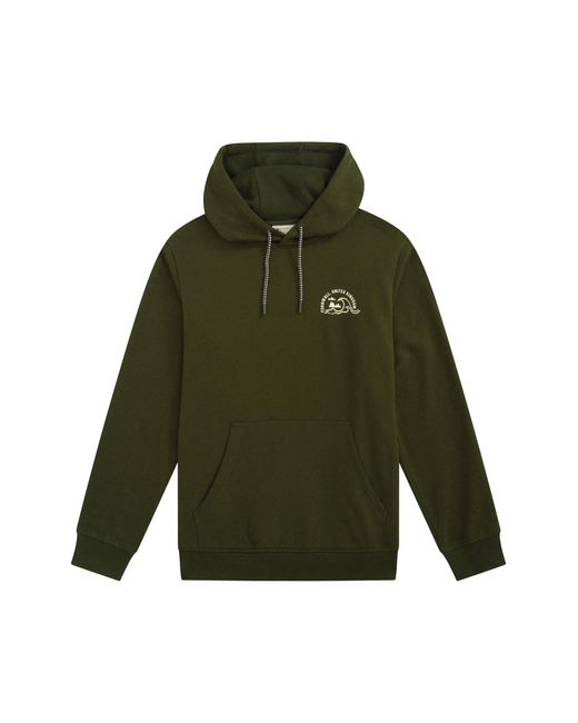 Mountain Warehouse Green 'Regional' Cornwall Graphic Overhead Hoodie Drawcord Warm Cosy Pullover Cotton for men