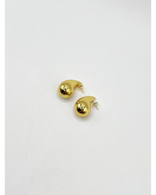 SVNX Metallic Chunky Droplet Earrings