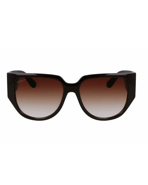 Ferragamo Brown Sf1088Se Sunglasses