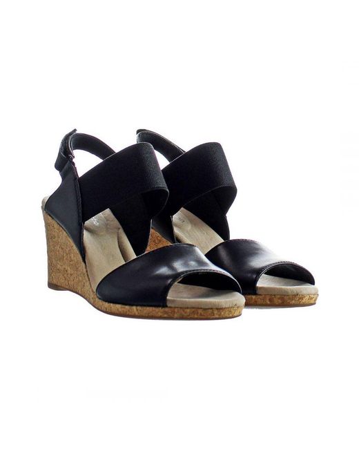 Clarks Blue Lafley Lily Wedges