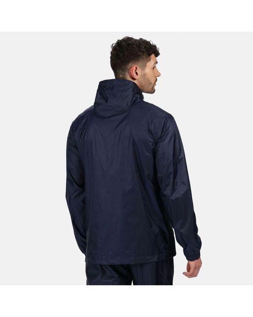Regatta Blue Pro Packaway Waterproof Breathable Jacket for men