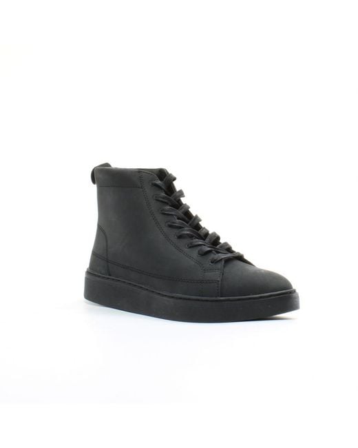Lyle & Scott Black Shankly Mid Trainers Nubuck Leather for men