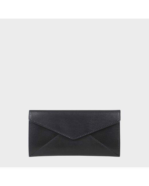 Assots London Black 'Preston' Trifold Vegetable Tanned Real Leather Purse