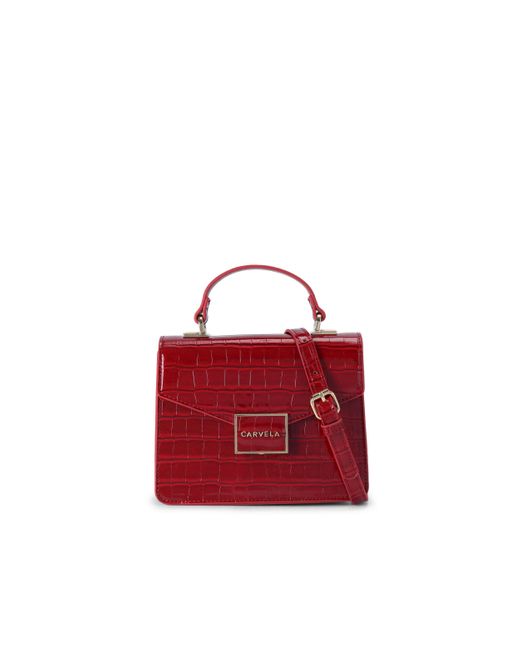 Carvela Kurt Geiger Red Jessica Top Handle Bag