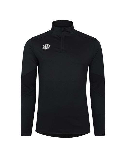 Umbro Black Adult Optimus Training Quarter Zip Midlayer
