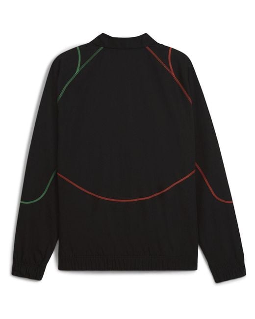 PUMA Black Ftblstatement Track Jacket Tracksuit Top for men