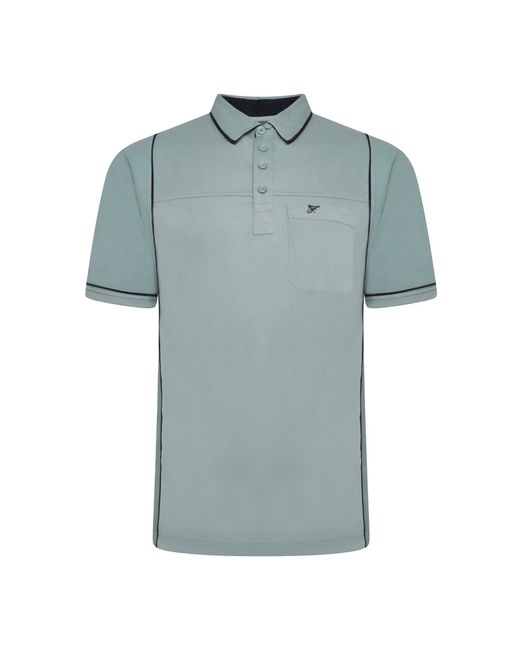 Forge Blue Plus Size Polo Shirt Short Sleeve Big for men