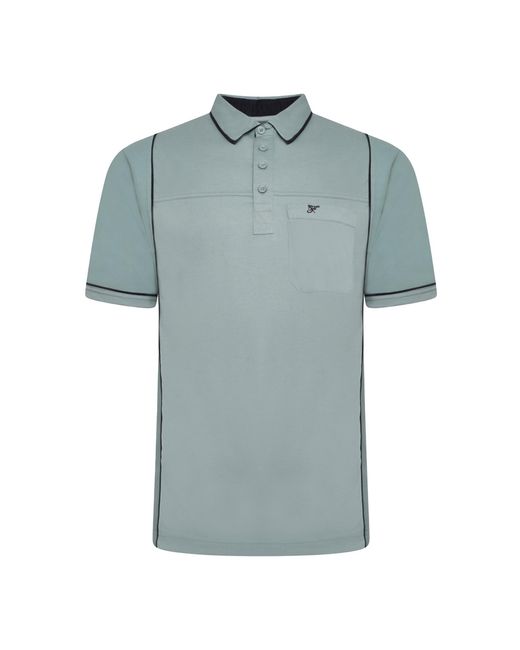 Forge Blue Plus Size Polo Shirt Short Sleeve Big for men
