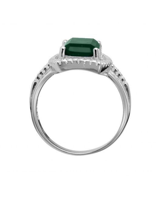 Orphelia Green 925 Sterling Ring