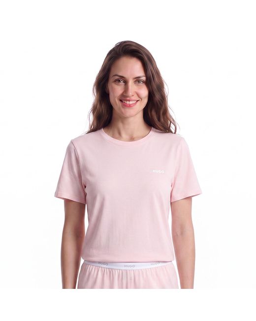Boss Pink Relaxed Fit Short Sleeve Pyjama T-Shirt 50555634