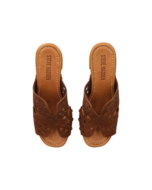 Steve Madden Brown Suede Sunkissed Mules