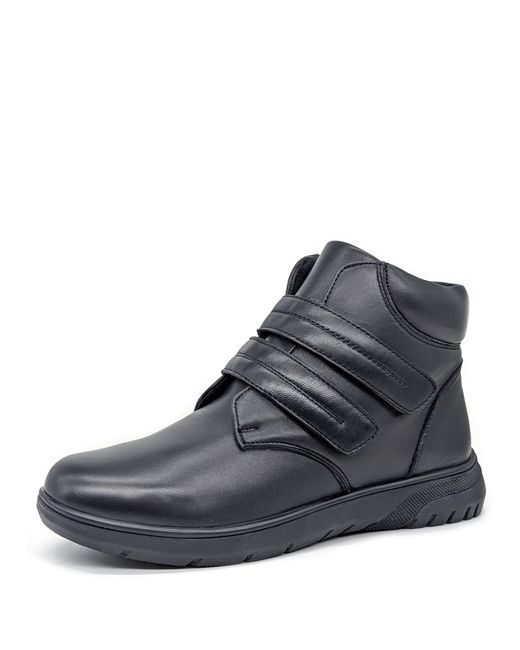 Dr Keller Black April Touch Fastening Wide Fit Leather Ankle Boots