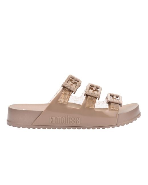 Melissa Pink Cozy Stripes Slip On Shoes