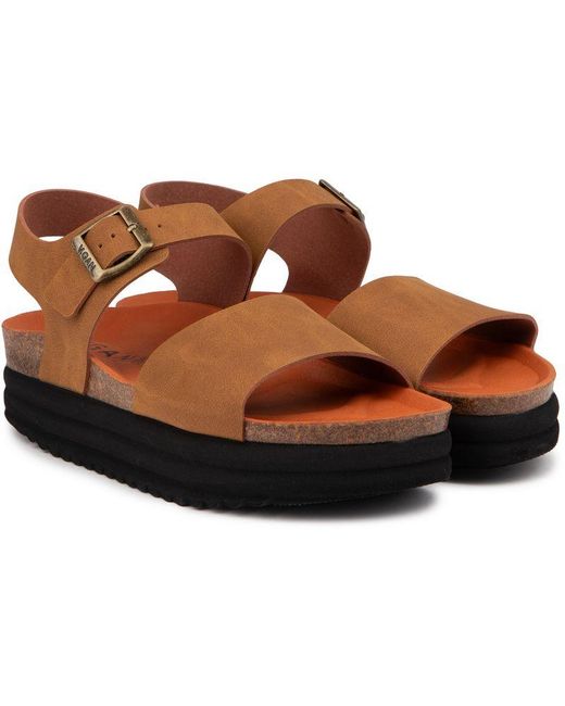 V.Gan Brown Vegan Clove Footbed Sandals