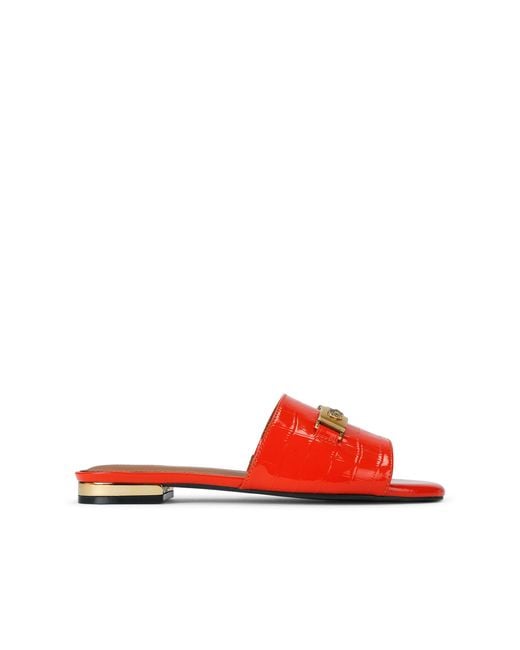 Kurt Geiger Red Kingsley Flat Sandal Sandals