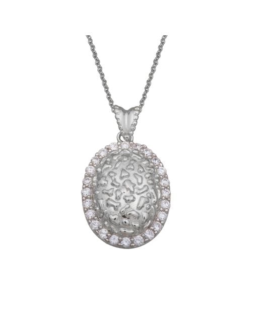 Orphelia Dames 925 Sterling Zilveren Ketting Met Hanger in het Metallic
