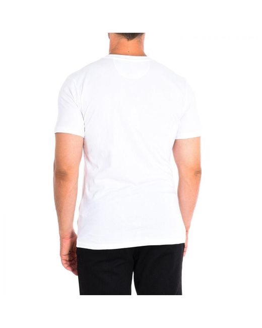 La Martina T-shirt Met Korte Mouwen Tmr300-js206 in het White voor heren