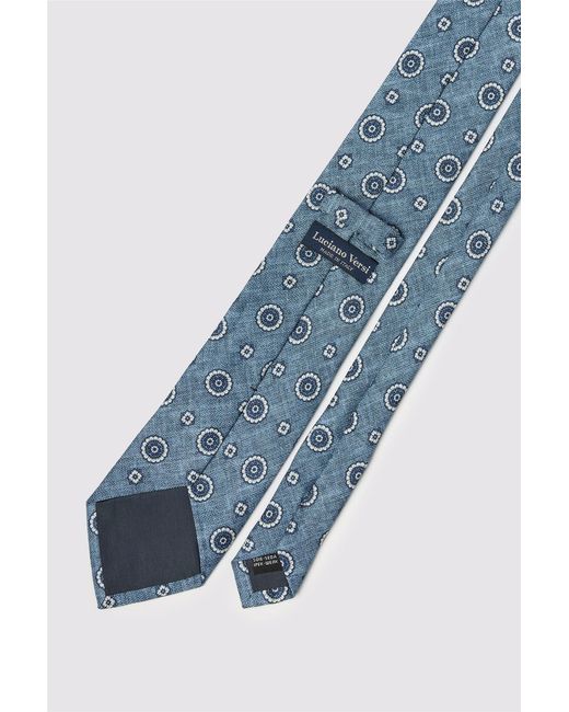 Suit Direct Blue Patterned Tie for men