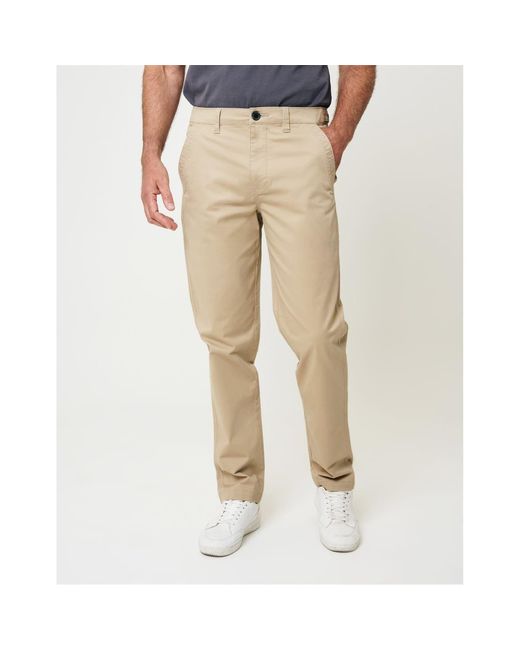 Saltwell Natural Solid Patterned Straight Five Pocket Chinos for men