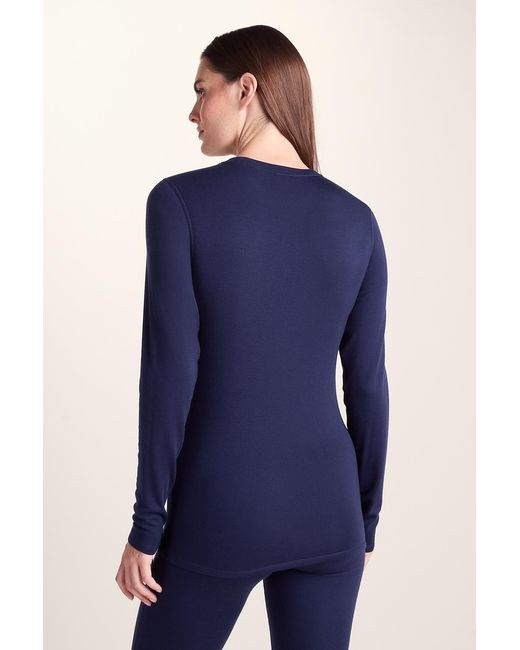 TOG24 Blue Meru Cashmere Touch Base Layer Crew Neck