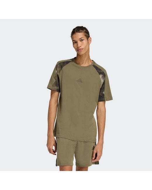Adidas Green Camo T-Shirt for men