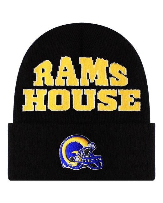 Mitchell & Ness Black Nfl Los Angeles Rams Origins Knit Beanie for men