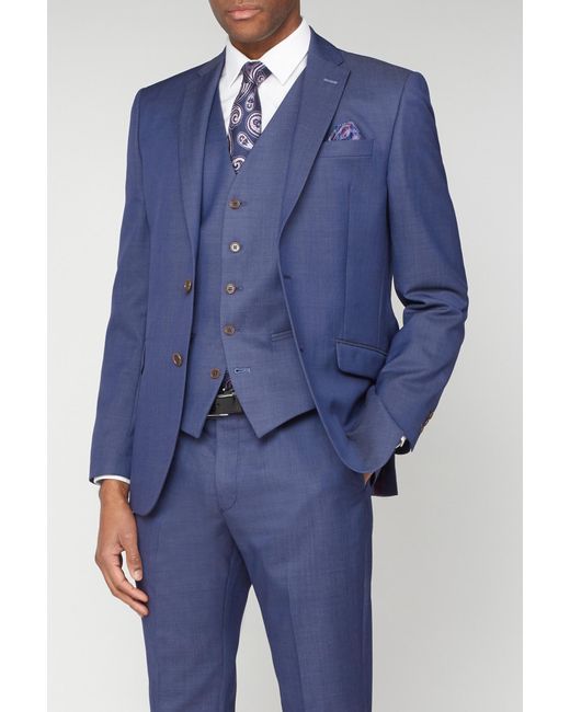 Scott Blue Premier Fit Pindot Jacket for men