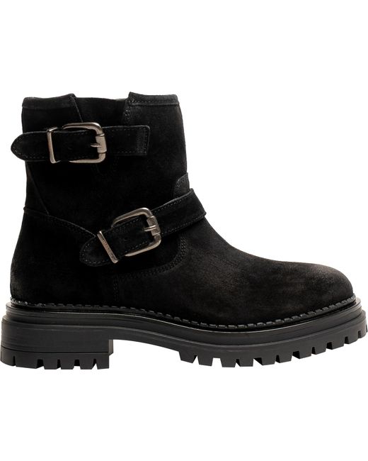 Osprey Black 'The Hummingbird' Suede Boot Leather