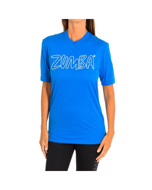 Zumba Blue Sports T-Shirt With Sleeves Z2T00153