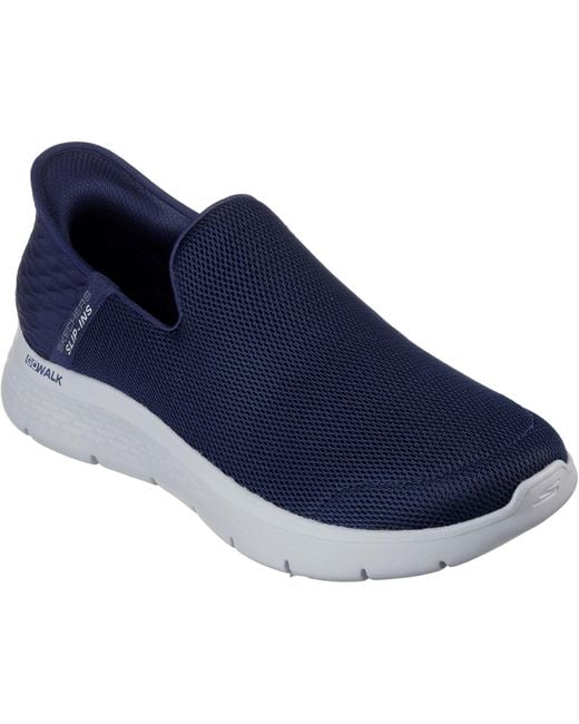 Skechers Blue Go Walk Flex No Hands 216491-Nvy Slip On Shoes for men