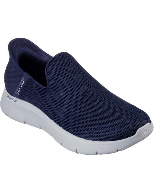 Skechers Blue Go Walk Flex No Hands 216491-Nvy Slip On Shoes for men