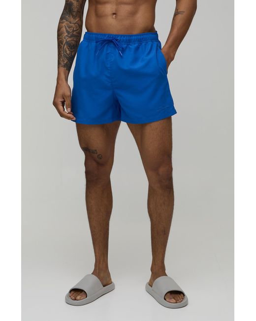 BoohooMAN Blue Short Length Bm Autograph Swim for men