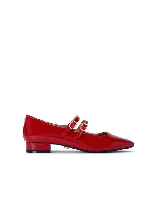 Carvela Kurt Geiger Red Heels Wine Patent Harper
