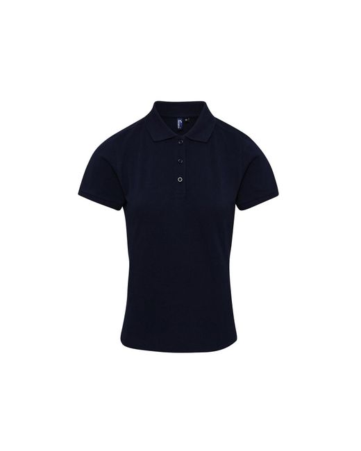 PREMIER Blue Ladies Coolchecker Plus Polo Shirt