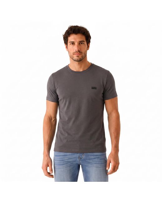 Boss Gray Short Sleeve Cotton T-Shirt 50531401 for men