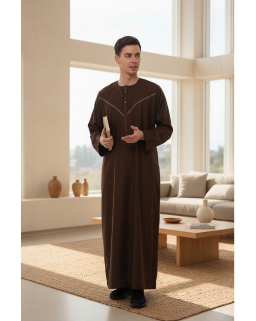Thobez Natural Eid Moroccan Thobe Robe Djellaba Ramadan Eid Jubba Lfs- Hm10 for men