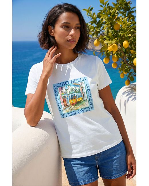 D.u.s.k Blue Ciao Bella Stretch Top