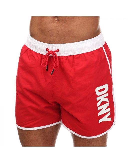 DKNY Red Aruba Swim Short for men