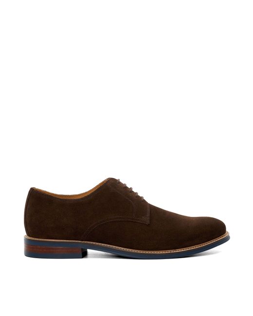 Dune Brown Stanley Smart Lace-Up Shoes for men