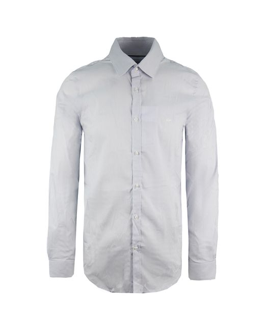 Lacoste Blue Slim Fit Shirt Cotton for men
