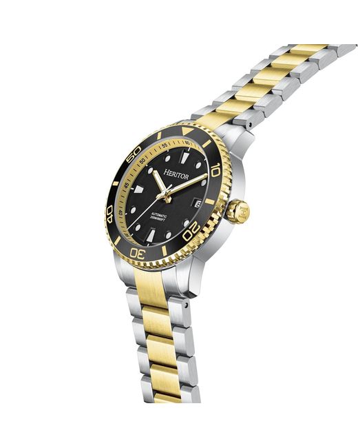 Heritor Metallic Bexley Diver's Watch for men