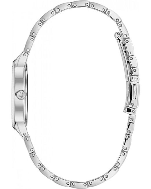Bulova Gray 96X147 Ladies Crystal Watch
