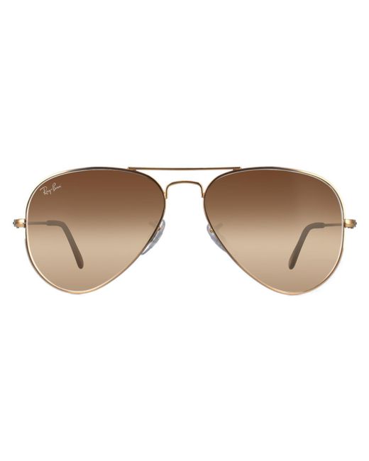 Ray-Ban Brown Sunglasses Aviator 3025 001/51 Shade Metal